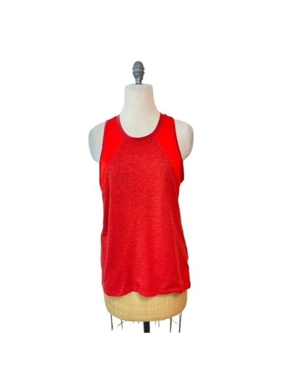 The North Face Orange Red Tank Top Medium